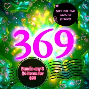 Bundle Any 3 - $6 Items For Just $9!!! 50% Off Of The Bundle Price!!!